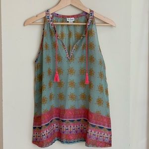 Silky Blouse Tank Top